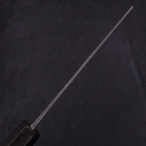 Santoku White Steel #2 Kurouchi Chokin Aigle Manche en Buffle et Ébène 170mm-[Musashi]-[Couteaux de cuisine japonais]