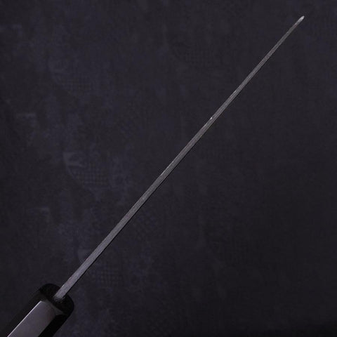 Santoku White Steel #2 Kurouchi Chokin Grenouille Kappa Manche en Buffle et Ébène 170mm-[Musashi]-[Couteaux de cuisine japonais]