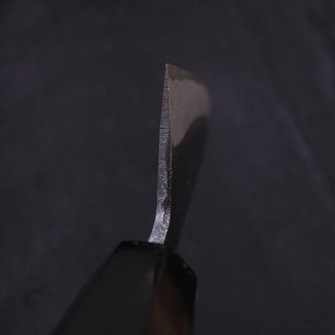 Santoku White Steel #2 Kurouchi Chokin Tigre-Bambou Manche en Buffle et Ébène 170mm-[Musashi]-[Couteaux de cuisine japonais]
