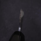 Santoku White Steel #2 Kurouchi Chokin Ukiyo-e Manche en Buffle et Ébène 170mm-[Musashi]-[Couteaux de cuisine japonais]