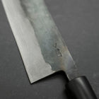 Santoku White Steel #2 Kurouchi Damas Manche en Buffle et Magnolia 165mm-[Musashi]-[Couteaux de cuisine japonais]