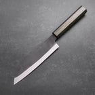 Santoku White Steel #2 Kurouchi Manche Urushi Vert 165mm-[Musashi]-[Couteaux de cuisine japonais]