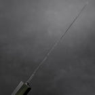 Santoku White Steel #2 Kurouchi Manche Urushi Vert 165mm-[Musashi]-[Couteaux de cuisine japonais]