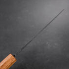 Santoku White Steel #2 Kurouchi Manche Yaki Urushi 165mm-[Musashi]-[Couteaux de cuisine japonais]