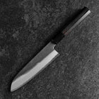 Santoku White Steel #2 Kurouchi Manche en Buffle et Ébène 170mm-[Musashi]-[Couteaux de cuisine japonais]