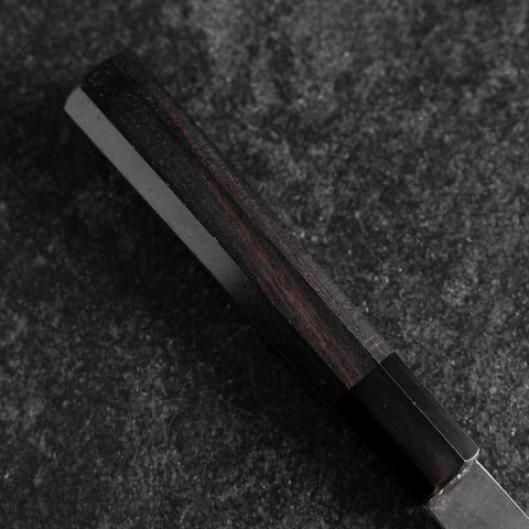Santoku White Steel #2 Kurouchi Manche en Buffle et Ébène 170mm-[Musashi]-[Couteaux de cuisine japonais]