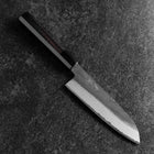 Santoku White Steel #2 Kurouchi Manche en Buffle et Ébène 170mm-[Musashi]-[Couteaux de cuisine japonais]