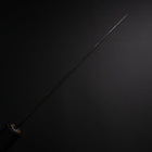 Santoku White Steel #2 Kurouchi Manche en Buffle et Magnolia 150mm-[Musashi]-[Couteaux de cuisine japonais]