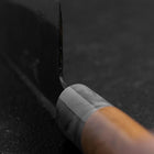 Santoku White Steel #2 Kurouchi Manche en Cerisier 165mm-[Musashi]-[Couteaux de cuisine japonais]
