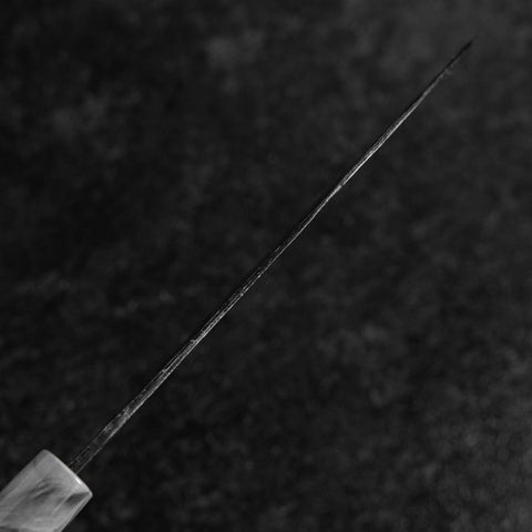 Santoku White Steel #2 Kurouchi Manche en Cerisier 165mm-[Musashi]-[Couteaux de cuisine japonais]