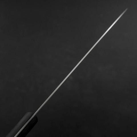 Santoku White Steel #2 Revêtement Inox Poli Manche Occidental Noir 170mm-[Musashi]-[Couteaux de cuisine japonais]