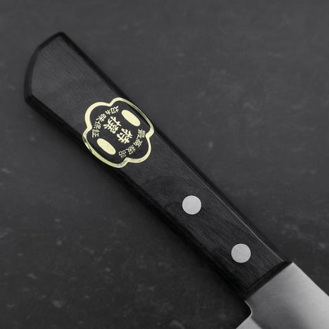 Santoku White Steel #2 Revêtement Inox Poli Manche Occidental Noir 170mm-[Musashi]-[Couteaux de cuisine japonais]