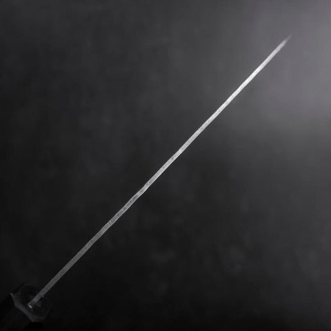 Santoku White steel #2 Tsuchime Manche Urushi Bleu Sombre 165mm-[Musashi]-[Couteaux de cuisine japonais]