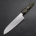 Santoku ZA-18 Damas Manche Dragon en Céramique 180mm-[Musashi]-[Couteaux de cuisine japonais]