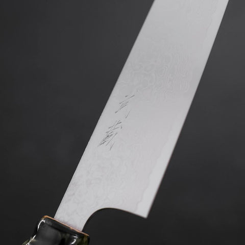 Santoku ZA-18 Damascus Ceramics Dragon Handle 180mm (7”)-[Musashi]-[Couteaux de cuisine japonais]