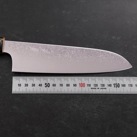 Santoku ZA-18 Damascus Ceramics Dragon Handle 180mm (7”)-[Musashi]-[Couteaux de cuisine japonais]