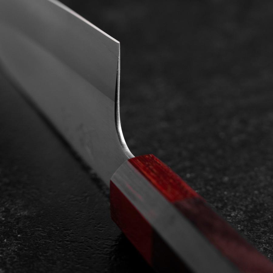 Santoku ZDP-189 Poli Manche en Bois de Rose Rouge 165mm-[Musashi]-[Couteaux de cuisine japonais]