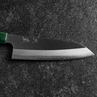 Santoku ZDP-189 Poli Manche en Bois de Rose Vert 165mm-[Musashi]-[Couteaux de cuisine japonais]