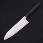 Santoku ZDP-189 Poli Manche en Buffle et Ébène 180mm-[Musashi]-[Couteaux de cuisine japonais]