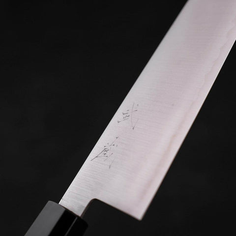 Santoku ZDP-189 Polished Buffalo Teak Handle 180mm-[Musashi]-[Couteaux de cuisine japonais]