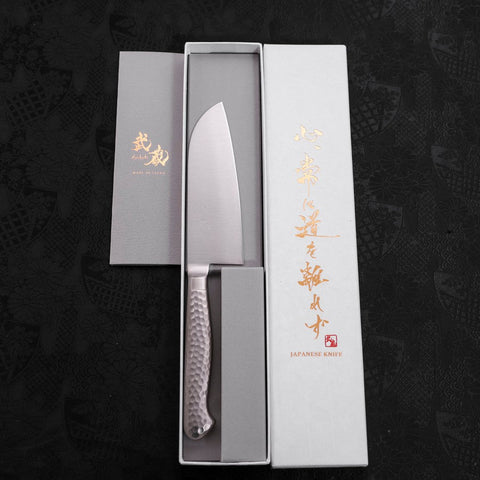 Santoku knife VG-5 Poli Inox Intégral Manche Occidental 120mm-[Musashi]-[Couteaux de cuisine japonais]
