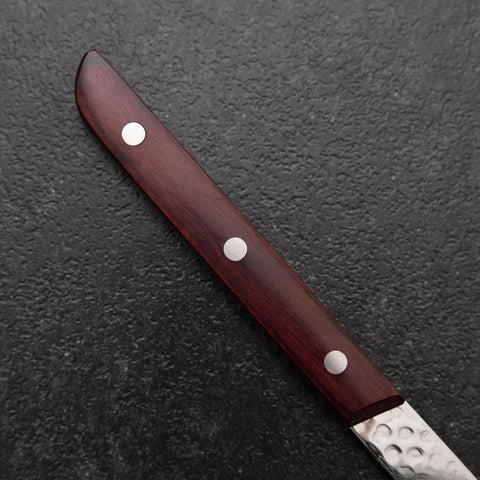Steak Knife VG-10 Tsuchime Manche en Acajou 110mm-[Musashi]-[Couteaux de cuisine japonais]