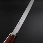 Steak knife VG-10 Damas Manche en Bois de Teck 115mm-[Musashi]-[Couteaux de cuisine japonais]