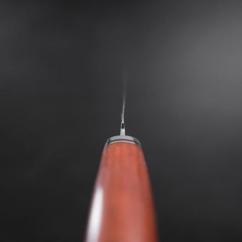 Steak knife VG-10 Damas Manche en Bois de Teck 115mm-[Musashi]-[Couteaux de cuisine japonais]