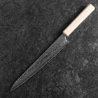 Sujihiki 440C Nashiji Damas Miroir Manche Urushi Blanc 240mm-[Musashi]-[Couteaux de cuisine japonais]
