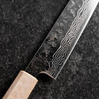Sujihiki 440C Nashiji Damas Miroir Manche Urushi Blanc 240mm-[Musashi]-[Couteaux de cuisine japonais]