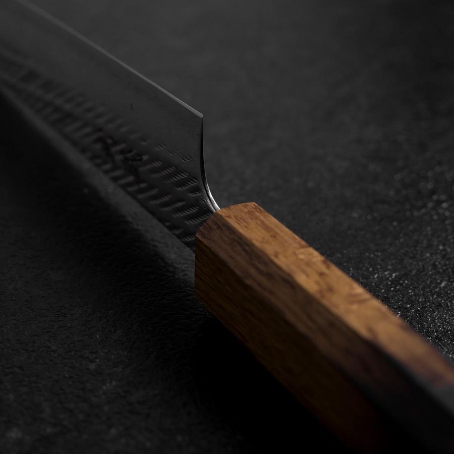 Sujihiki AUS-10 Nawame Damas Manche Yaki Urushi 240mm-[Musashi]-[Couteaux de cuisine japonais]