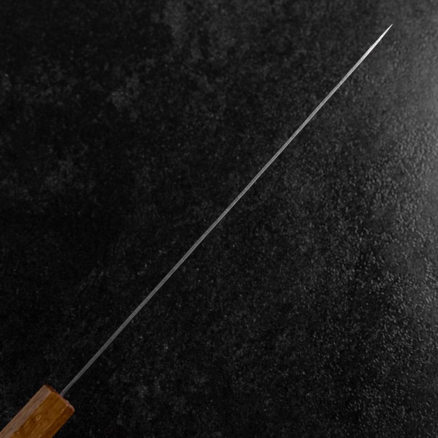 Sujihiki AUS-10 Nawame Damas Manche Yaki Urushi 240mm-[Musashi]-[Couteaux de cuisine japonais]