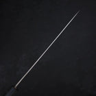 Sujihiki AUS-10 Nickel en Vagues Damas Manche Urushi Bleu Sombre 240mm-[Musashi]-[Couteaux de cuisine japonais]