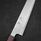 Sujihiki AUS-10 Nickel en Vagues Damas Manche Urushi Pourpre 240mm-[Musashi]-[Couteaux de cuisine japonais]