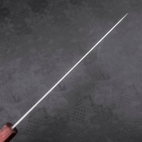 Sujihiki AUS-10 Nickel en Vagues Damas Manche Urushi Pourpre 240mm-[Musashi]-[Couteaux de cuisine japonais]