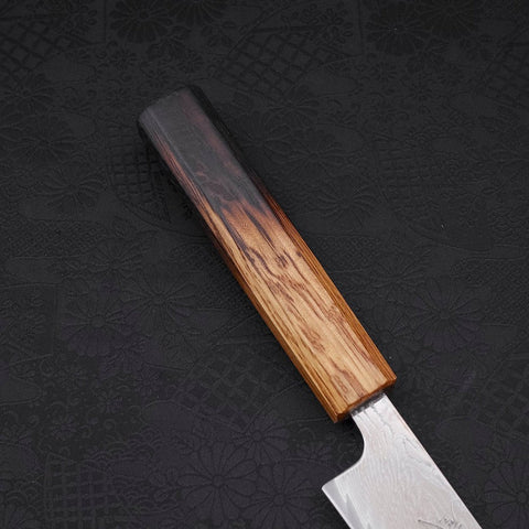 Sujihiki AUS-10 Nickel en Vagues Damas Manche Yaki Urushi 240mm-[Musashi]-[Couteaux de cuisine japonais]