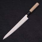 Sujihiki AUS-10 Nickel en Vagues Damas Manche en Buffle et Magnolia 240mm-[Musashi]-[Couteaux de cuisine japonais]