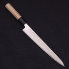 Sujihiki AUS-10 Nickel en Vagues Damas Manche en Buffle et Magnolia 240mm-[Musashi]-[Couteaux de cuisine japonais]