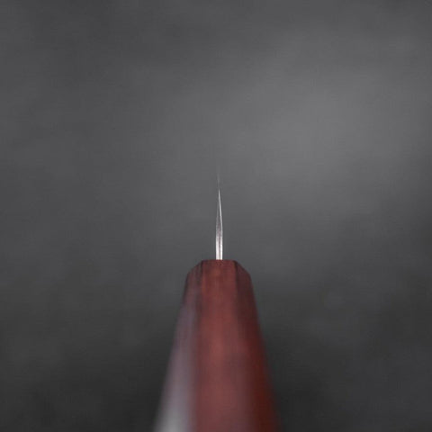 Sujihiki AUS-10 Tsuchime Damas Manche Urushi Pourpre 240mm-[Musashi]-[Couteaux de cuisine japonais]