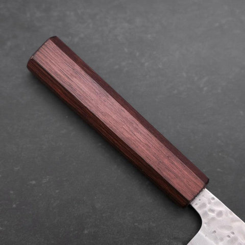 Sujihiki AUS-10 Tsuchime Damas Manche Urushi Pourpre 240mm-[Musashi]-[Couteaux de cuisine japonais]