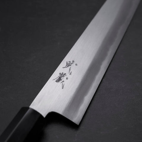 Sujihiki Blue Steel #1 Kasumi Manche en Buffle et Ébène 270mm-[Musashi]-[Couteaux de cuisine japonais]