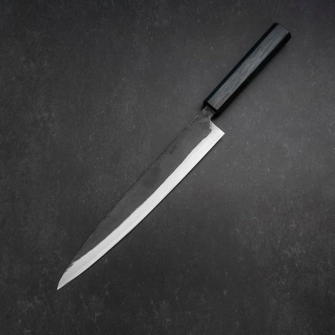 Sujihiki Blue Steel #2 Kurouchi Manche Sumi Urushi 240mm-[Musashi]-[Couteaux de cuisine japonais]