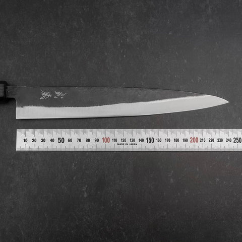 Sujihiki Blue Steel #2 Kurouchi Manche Sumi Urushi 240mm-[Musashi]-[Couteaux de cuisine japonais]