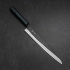Sujihiki Blue Steel #2 Kurouchi Manche Sumi Urushi 240mm-[Musashi]-[Couteaux de cuisine japonais]