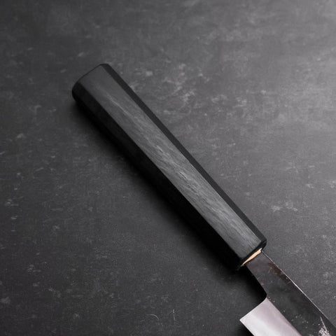 Sujihiki Blue Steel #2 Kurouchi Manche Urushi Bleu Sombre 210mm-[Musashi]-[Couteaux de cuisine japonais]