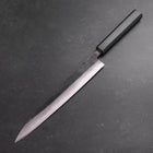 Sujihiki Blue Steel #2 Kurouchi Manche Urushi Bleu Sombre 240mm-[Musashi]-[Couteaux de cuisine japonais]