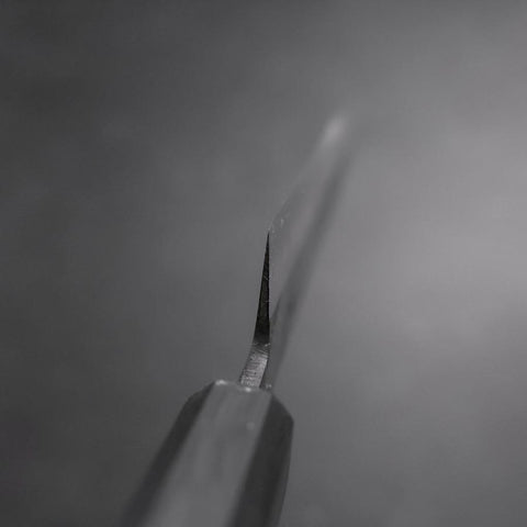 Sujihiki Blue Steel #2 Kurouchi Manche Urushi Bleu Sombre 240mm-[Musashi]-[Couteaux de cuisine japonais]