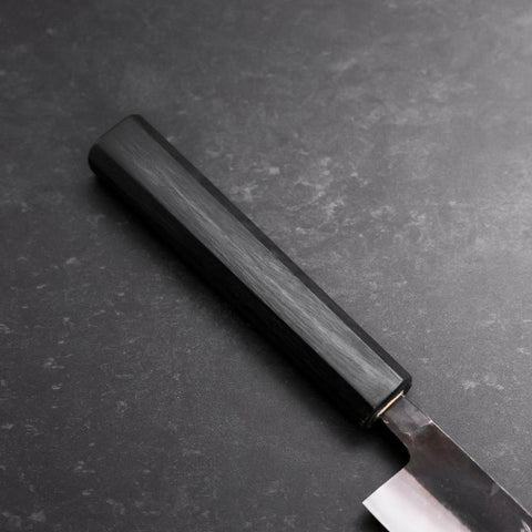 Sujihiki Blue Steel #2 Kurouchi Manche Urushi Bleu Sombre 240mm-[Musashi]-[Couteaux de cuisine japonais]
