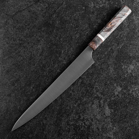Sujihiki Blue Super Poli Manche en Érable 270mm-[Musashi]-[Couteaux de cuisine japonais]