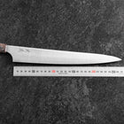 Sujihiki Blue Super Poli Manche en Érable 270mm-[Musashi]-[Couteaux de cuisine japonais]